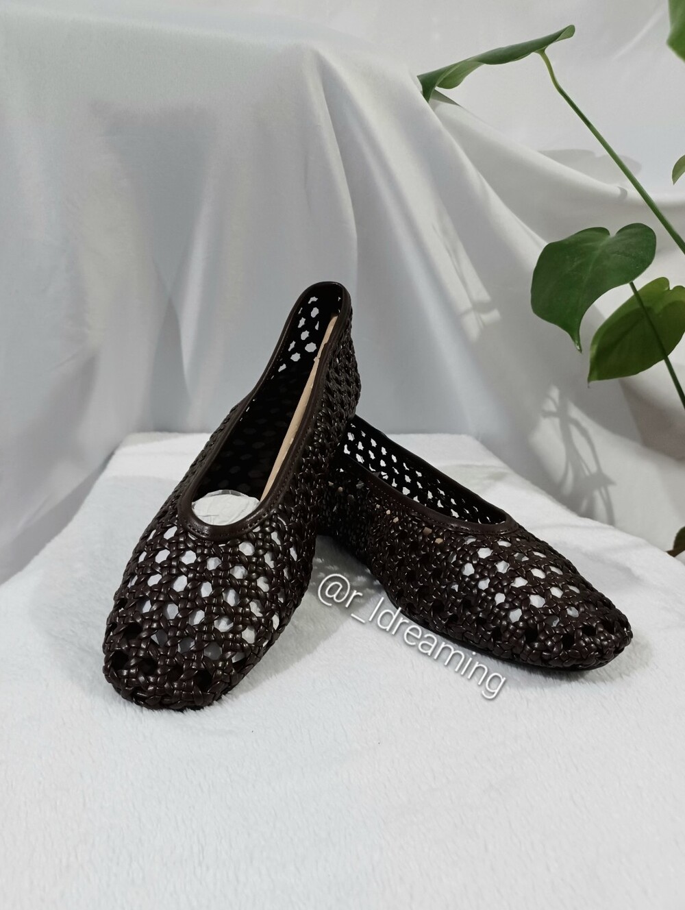 NWT Woven Ballet Flats Size 7.5 In Dark Chocolate By Banana Republic Factory